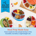 Bentgo Easyboxes 4-Compartment Oval Containers 8-Piece Set