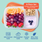 Bentgo Easyboxes 3-Compartment Food Containers 8-Piece Set