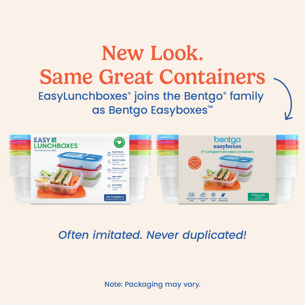 Bentgo Easyboxes 3-Compartment Food Containers 8-Piece Set