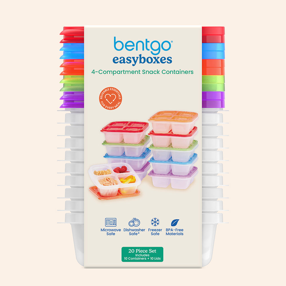 Bentgo Easyboxes 4-Compartment Snack Containers 20-Piece Set