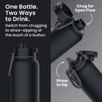 Bentgo Flip 2-in-1 Water Bottle (32 fl oz)
