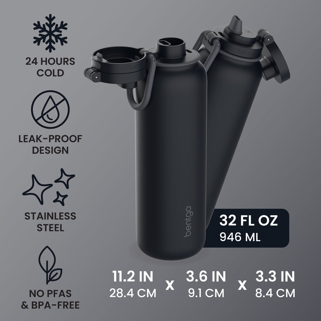 Bentgo Flip 2-in-1 Water Bottle (32 fl oz)