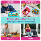 Bentgo Easyboxes 5-Compartment Food Containers 8-Piece Set