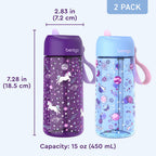 Bentgo Kids Prints Water Bottle (2-Pack)