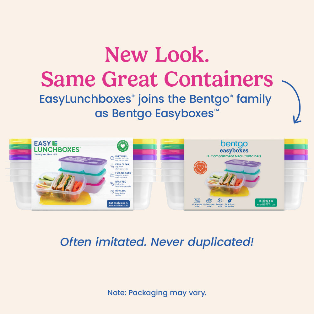 Bentgo Easyboxes 3-Compartment Food Containers 8-Piece Set
