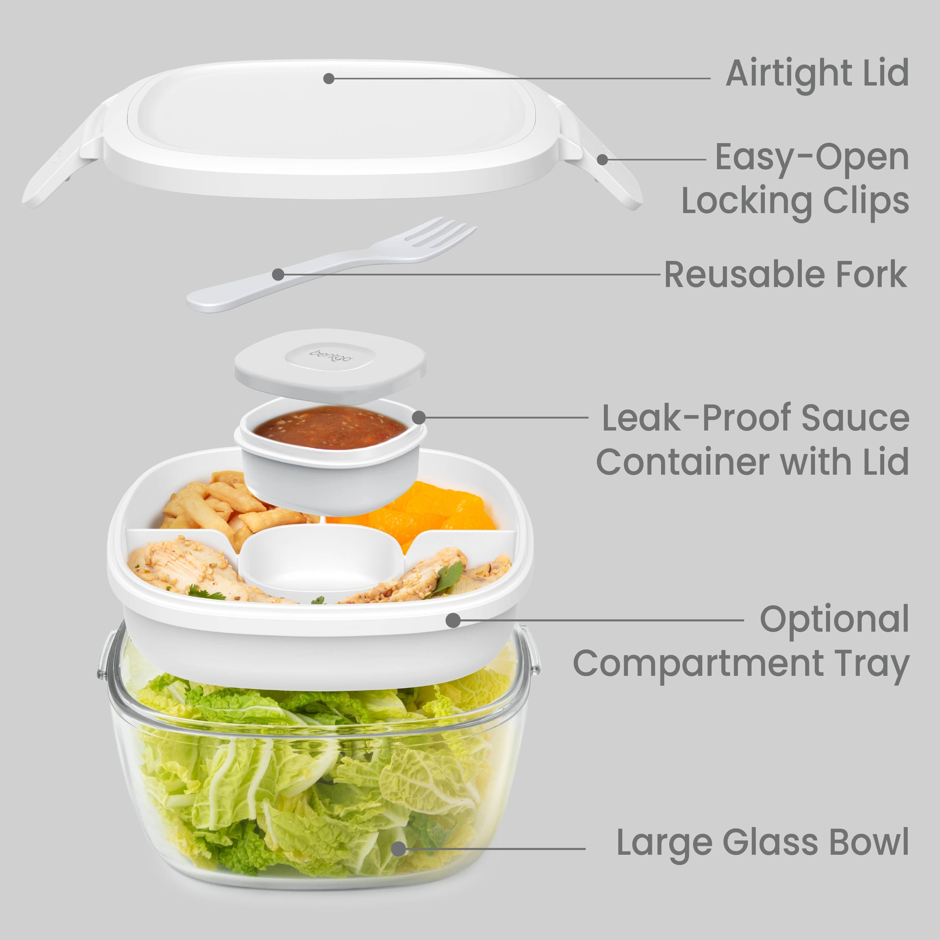 Bentgo Glass Salad Container