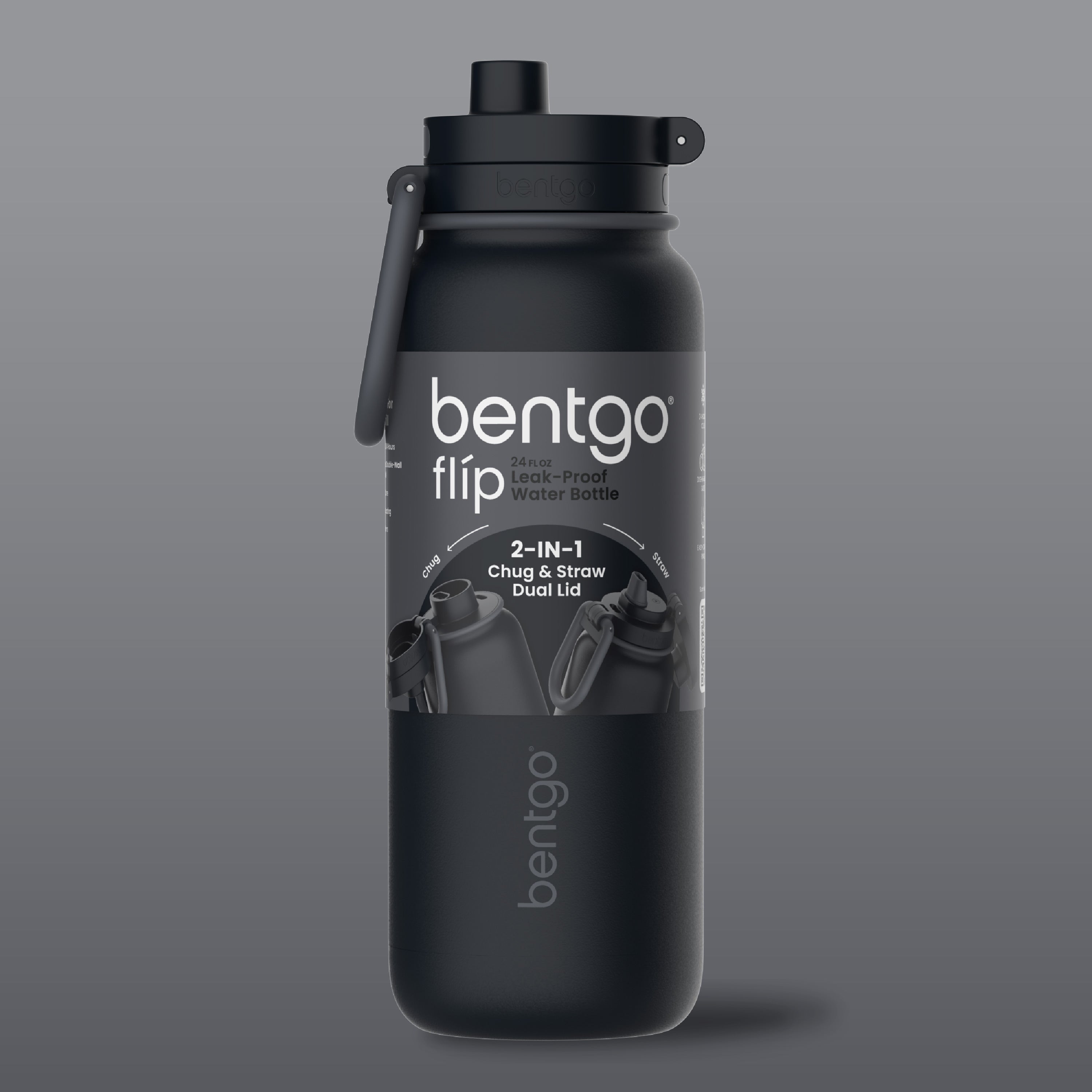 Bentgo Flip 2-in-1 Water Bottle (24 fl oz)