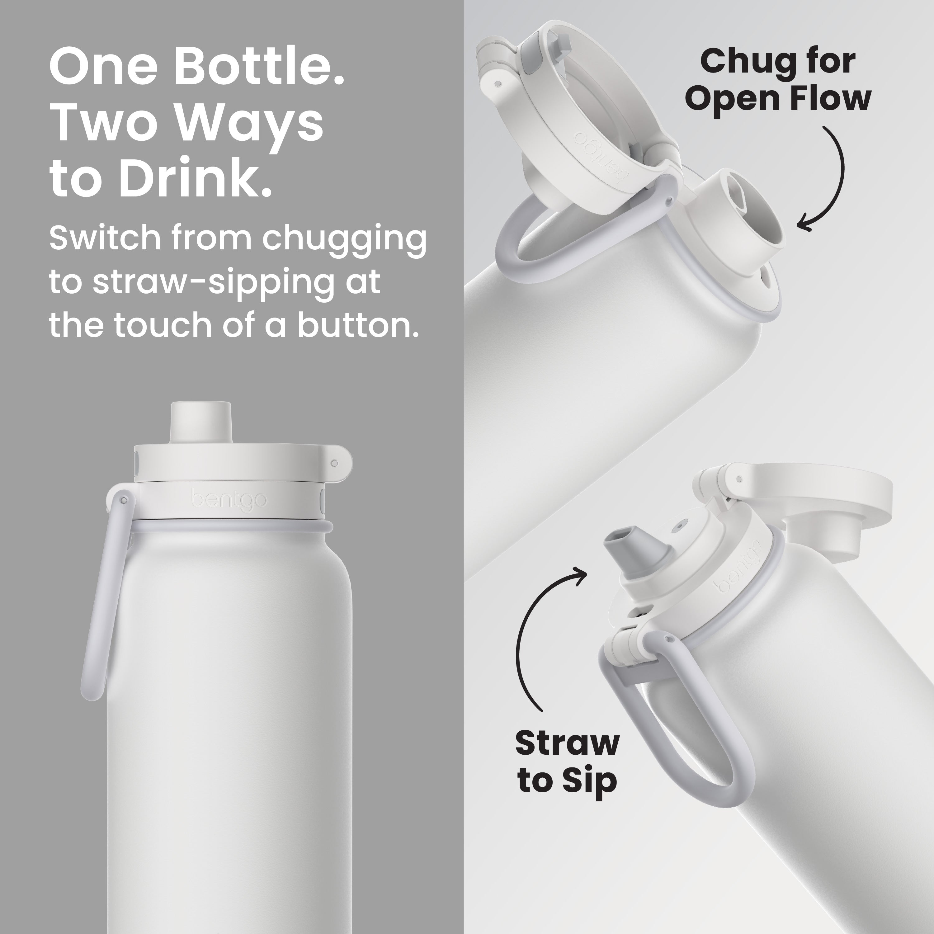 Bentgo Flip 2-in-1 Water Bottle (24 fl oz)