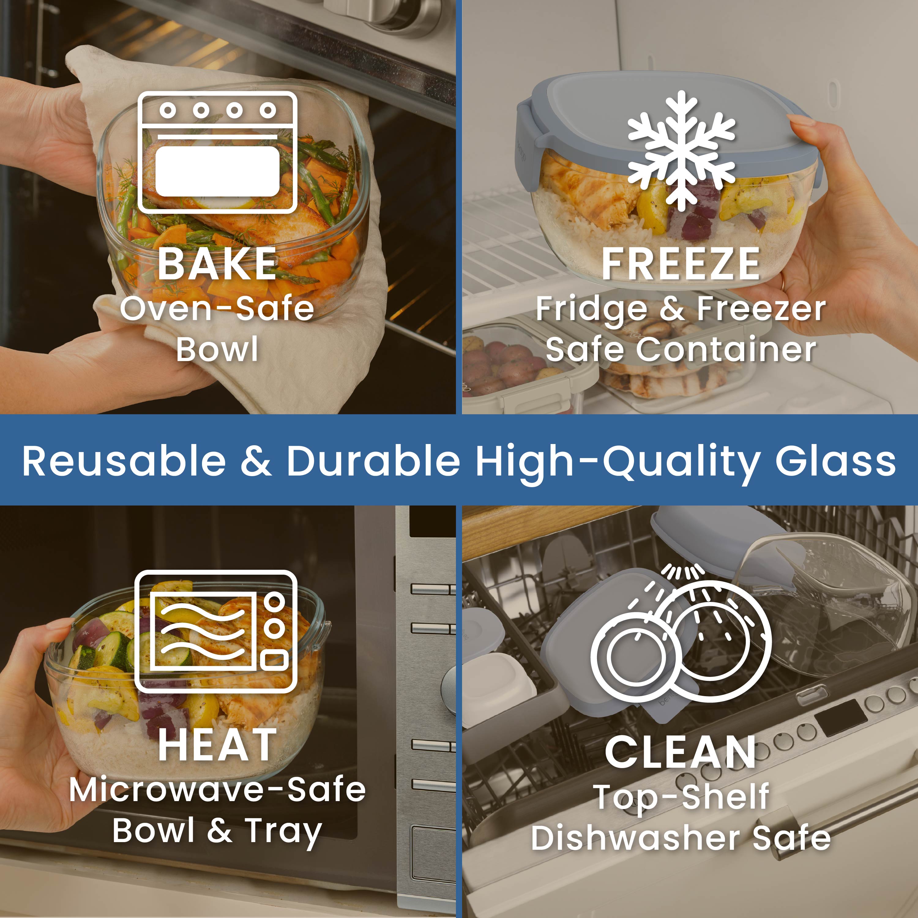 Bentgo Glass Salad Container