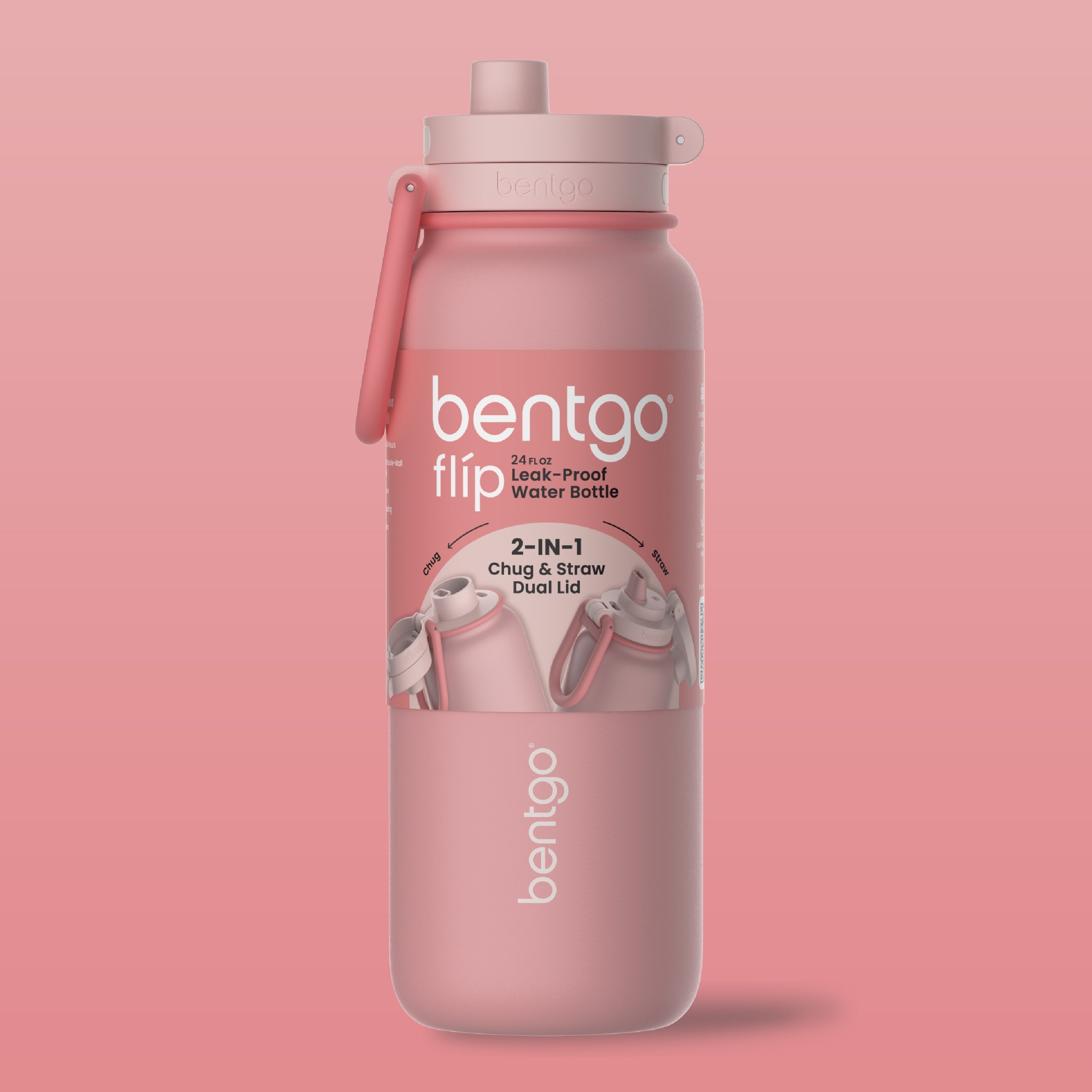 Bentgo Flip 2-in-1 Water Bottle (24 fl oz)
