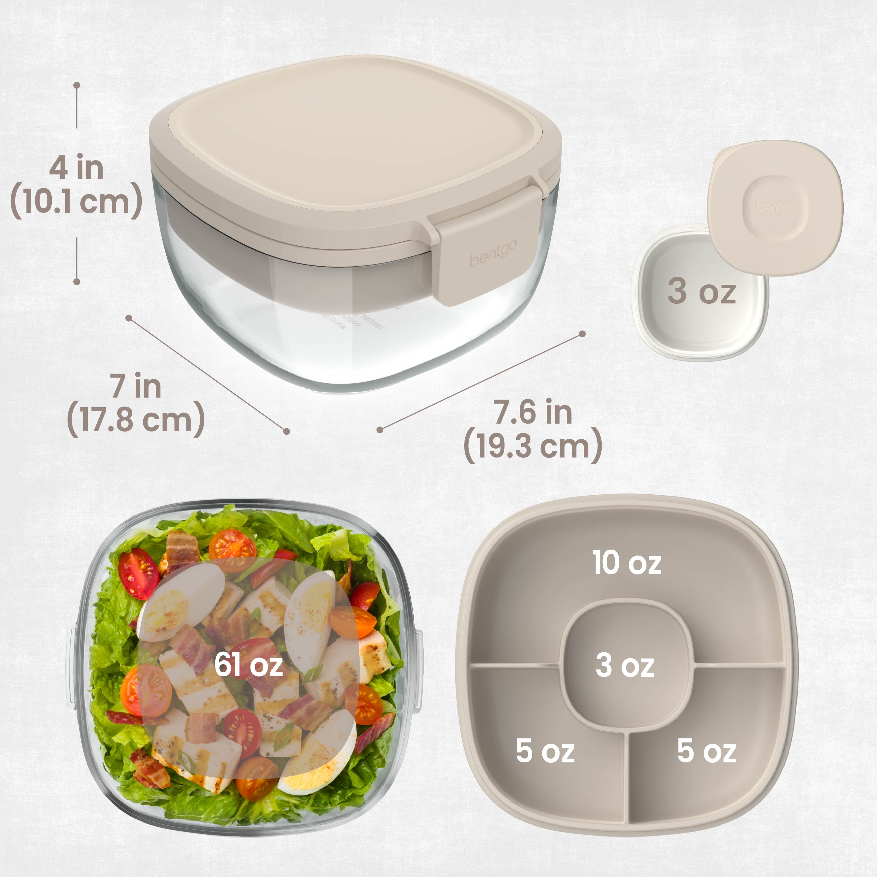Bentgo Glass Salad Container